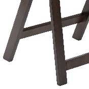HERCULES Series Chocolate Wood Folding Chair with Vinyl Padded Seat, XF-2903-CHOC-WOOD-GG