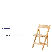 HERCULES Series Natural Wood Folding Chair with Vinyl Padded Seat, XF-2903-NAT-WOOD-GG
