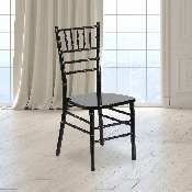 HERCULES Series Black Wood Chiavari Chair, XS-BLACK-GG