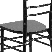 HERCULES Series Black Wood Chiavari Chair, XS-BLACK-GG