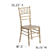 HERCULES Series Gold Wood Chiavari Chair, XS-GOLD-GG