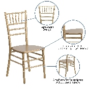 HERCULES Series Gold Wood Chiavari Chair, XS-GOLD-GG