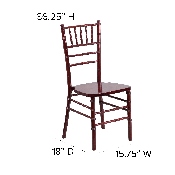 HERCULES Series Mahogany Wood Chiavari Chair, XS-MAHOGANY-GG