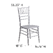 HERCULES Series Silver Wood Chiavari Chair, XS-SILVER-GG