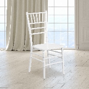 HERCULES Series White Wood Chiavari Chair, XS-WHITE-GG
