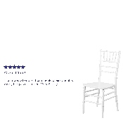 HERCULES Series White Wood Chiavari Chair, XS-WHITE-GG