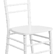 HERCULES Series White Wood Chiavari Chair, XS-WHITE-GG