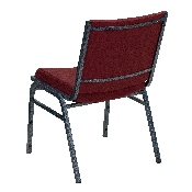 HERCULES Series Heavy Duty Burgundy Patterned Fabric Stack Chair, XU-60153-BY-GG