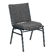HERCULES Series Heavy Duty Gray Fabric Stack Chair, XU-60153-GY-GG