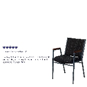 HERCULES Series Heavy Duty Black Dot Fabric Stack Chair with Arms, XU-60154-BK-GG