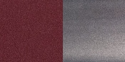 HERCULES Series Clear Coated ''X'' Back Metal Restaurant Chair - Burgundy Vinyl Seat, XU-6FOB-CLR-BURV-GG