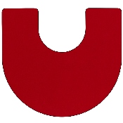 60''W x 66''L Horseshoe Red Thermal Laminate Activity Table - Standard Height Adjustable Legs, XU-A6066-HRSE-RED-T-A-GG