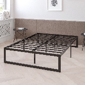 14 Inch Metal Platform Bed Frame with 12 Inch Memory Foam Pocket Spring Mattress in a Box (No Box Spring Required) - Twin, XU-BD10001-12MFM-T-GG