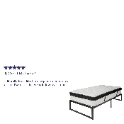 14 Inch Metal Platform Bed Frame with 12 Inch Memory Foam Pocket Spring Mattress in a Box (No Box Spring Required) - Twin, XU-BD10001-12MFM-T-GG