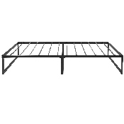 14 Inch Metal Platform Bed Frame with 12 Inch Memory Foam Pocket Spring Mattress in a Box (No Box Spring Required) - Twin, XU-BD10001-12MFM-T-GG