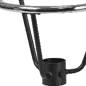 Bar Height Table Base Foot Ring with 3.25'' Column Ring - 16'' Diameter, XU-DG-30175-3-GG
