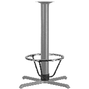 Bar Height Table Base Foot Ring with 4.25'' Column Ring - 19.5'' Diameter, XU-DG-30175-4-GG