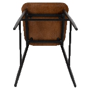 Industrial Barstool with Gunmetal Steel Frame and Rustic Wood Seat, XU-DG-60725B-GG