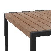 30"x 48" Faux Teak Patio Table, XU-DG-UH3048-GG