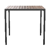 35" SQ Faux Teak Patio Table, XU-DG-UH8100-GG