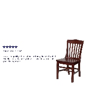 HERCULES Series School House Back Mahogany Wood Restaurant Chair, XU-DG-W0006-MAH-GG