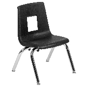 60" Circle Wave Flexible Laminate Activity Table Set with 12" Student Stack Chairs, Oak/Black, XU-GRP-12CH-A60-HCIRC-OAK-T-P-GG