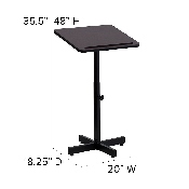 Adjustable Height Metal Lectern in Mahogany, XU-LECTERN-ADJ-GG