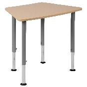 Hex Natural Collaborative Student Desk (Adjustable from 22.3