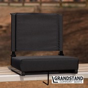 Grandstand Comfort Seats by Flash with Ultra-Padded Seat in Black, XU-STA-BK-GG