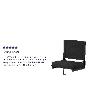 Grandstand Comfort Seats by Flash with Ultra-Padded Seat in Black, XU-STA-BK-GG