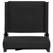 Grandstand Comfort Seats by Flash with Ultra-Padded Seat in Black, XU-STA-BK-GG