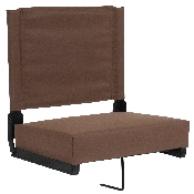 Grandstand Comfort Seats by Flash with Ultra-Padded Seat in Brown, XU-STA-BRN-GG