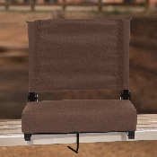Grandstand Comfort Seats by Flash with Ultra-Padded Seat in Brown, XU-STA-BRN-GG