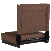 Grandstand Comfort Seats by Flash with Ultra-Padded Seat in Brown, XU-STA-BRN-GG