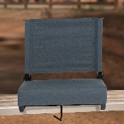 Grandstand Comfort Seats by Flash with Ultra-Padded Seat in Dark Blue, XU-STA-DKBL-GG
