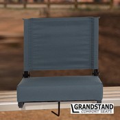Grandstand Comfort Seats by Flash with Ultra-Padded Seat in Dark Blue, XU-STA-DKBL-GG