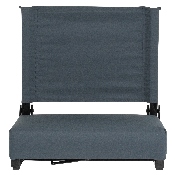 Grandstand Comfort Seats by Flash with Ultra-Padded Seat in Dark Blue, XU-STA-DKBL-GG