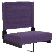 Grandstand Comfort Seats by Flash with Ultra-Padded Seat in Dark Purple, XU-STA-DKPUR-GG