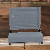 Grandstand Comfort Seats by Flash with Ultra-Padded Seat in Gray, XU-STA-GY-GG