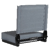 Grandstand Comfort Seats by Flash with Ultra-Padded Seat in Gray, XU-STA-GY-GG