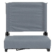 Grandstand Comfort Seats by Flash with Ultra-Padded Seat in Gray, XU-STA-GY-GG