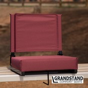 Grandstand Comfort Seats by Flash with Ultra-Padded Seat in Maroon, XU-STA-M-GG
