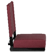 Grandstand Comfort Seats by Flash with Ultra-Padded Seat in Maroon, XU-STA-M-GG