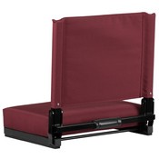 Grandstand Comfort Seats by Flash with Ultra-Padded Seat in Maroon, XU-STA-M-GG