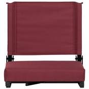 Grandstand Comfort Seats by Flash with Ultra-Padded Seat in Maroon, XU-STA-M-GG