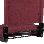 Grandstand Comfort Seats by Flash with Ultra-Padded Seat in Maroon, XU-STA-M-GG