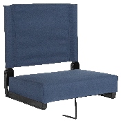 Grandstand Comfort Seats by Flash with Ultra-Padded Seat in Navy Blue, XU-STA-NAVY-GG