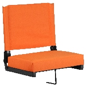 Grandstand Comfort Seats by Flash with Ultra-Padded Seat in Orange, XU-STA-OR-GG