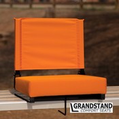 Grandstand Comfort Seats by Flash with Ultra-Padded Seat in Orange, XU-STA-OR-GG