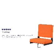 Grandstand Comfort Seats by Flash with Ultra-Padded Seat in Orange, XU-STA-OR-GG